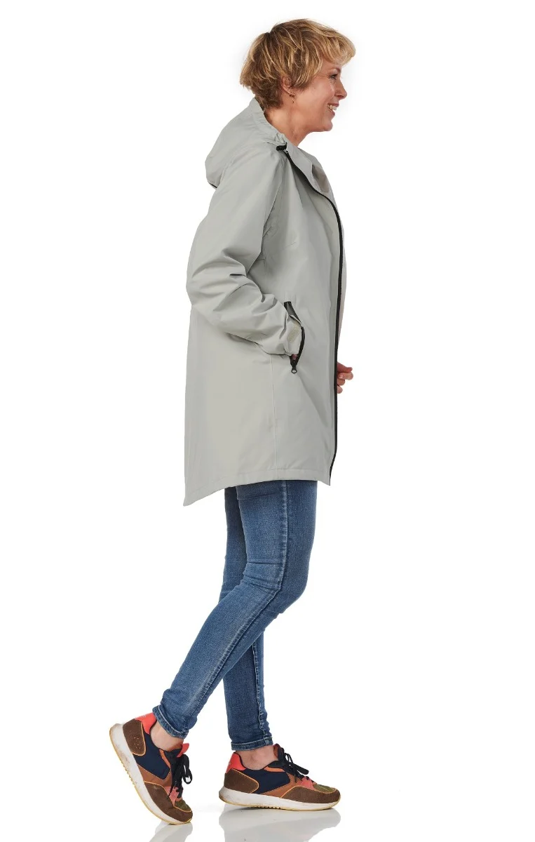Happy Rainy Days Regenparka Dames Malaga Chalk *Laatste maten XS en XXL*