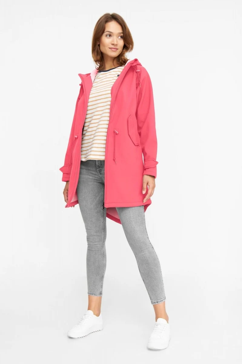 Derbe Softshell Regenjas Dames Roze Island Friese *LAATSTE maat 34*