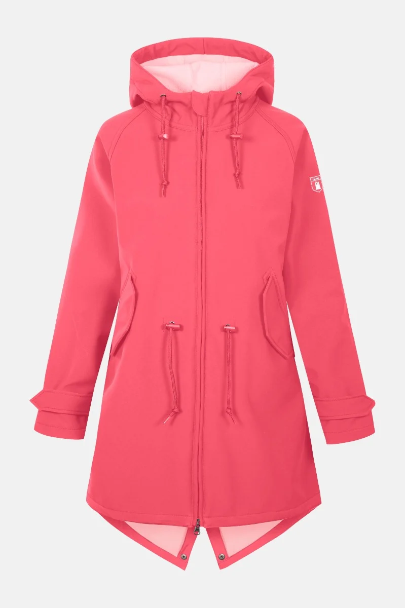 Derbe Softshell Regenjas Dames Roze Island Friese *LAATSTE maat 34*