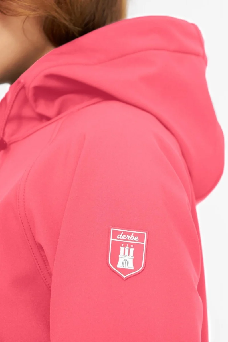 Derbe Softshell Regenjas Dames Roze Island Friese *LAATSTE maat 34*