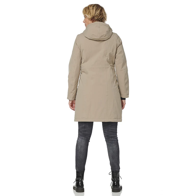 Happy Rainy Days Winterjas Dames Orlando Beige *Laatste maten S, XXL em XXXL*