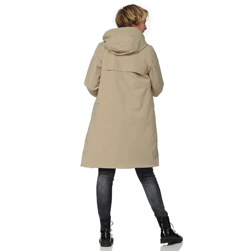 Happy Rainy Days Winterjas Dames Boston Beige *Laatste maat XXXL*