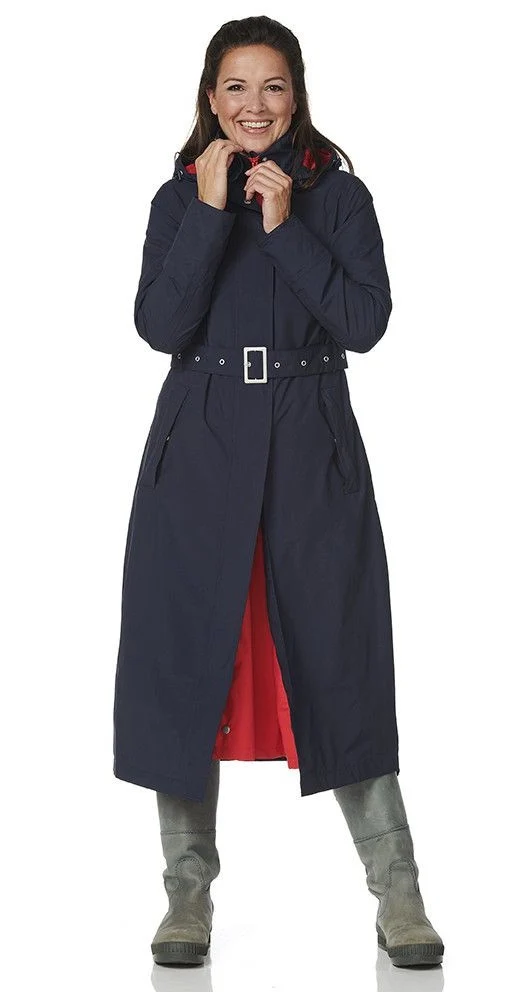Happy Rainy Days Extra Lange Regenjas Montreal Blauw/Rood