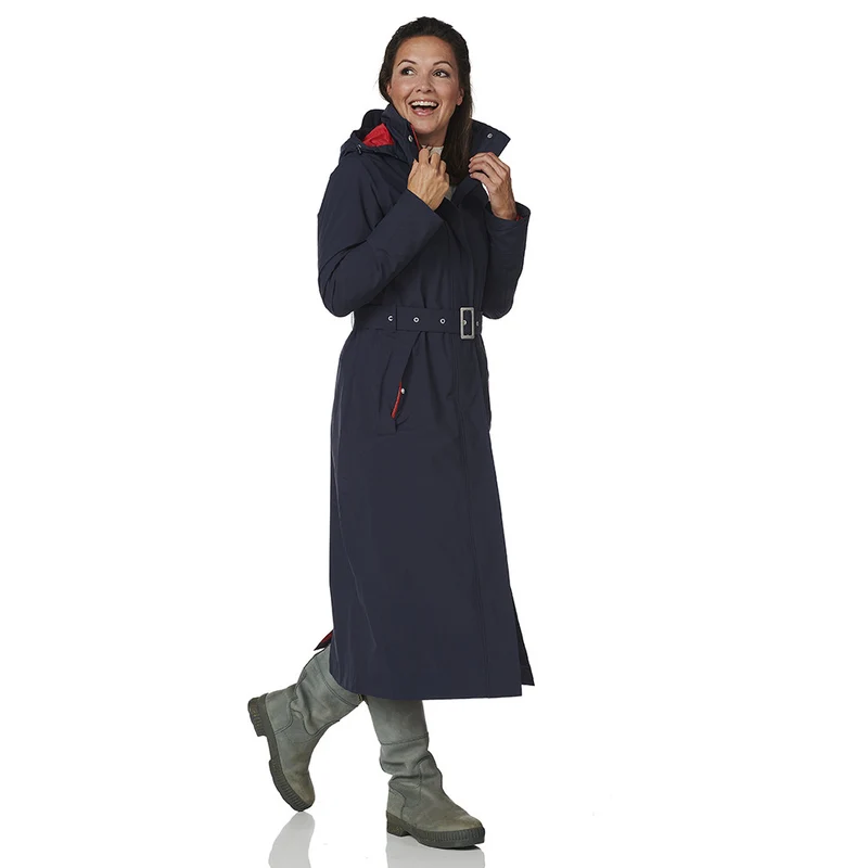 Happy Rainy Days Extra Lange Regenjas Montreal Blauw/Rood