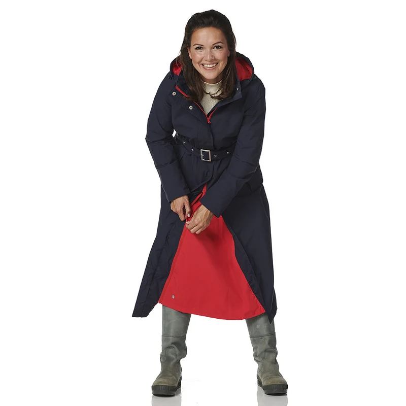 Happy Rainy Days Extra Lange Regenjas Montreal Blauw/Rood