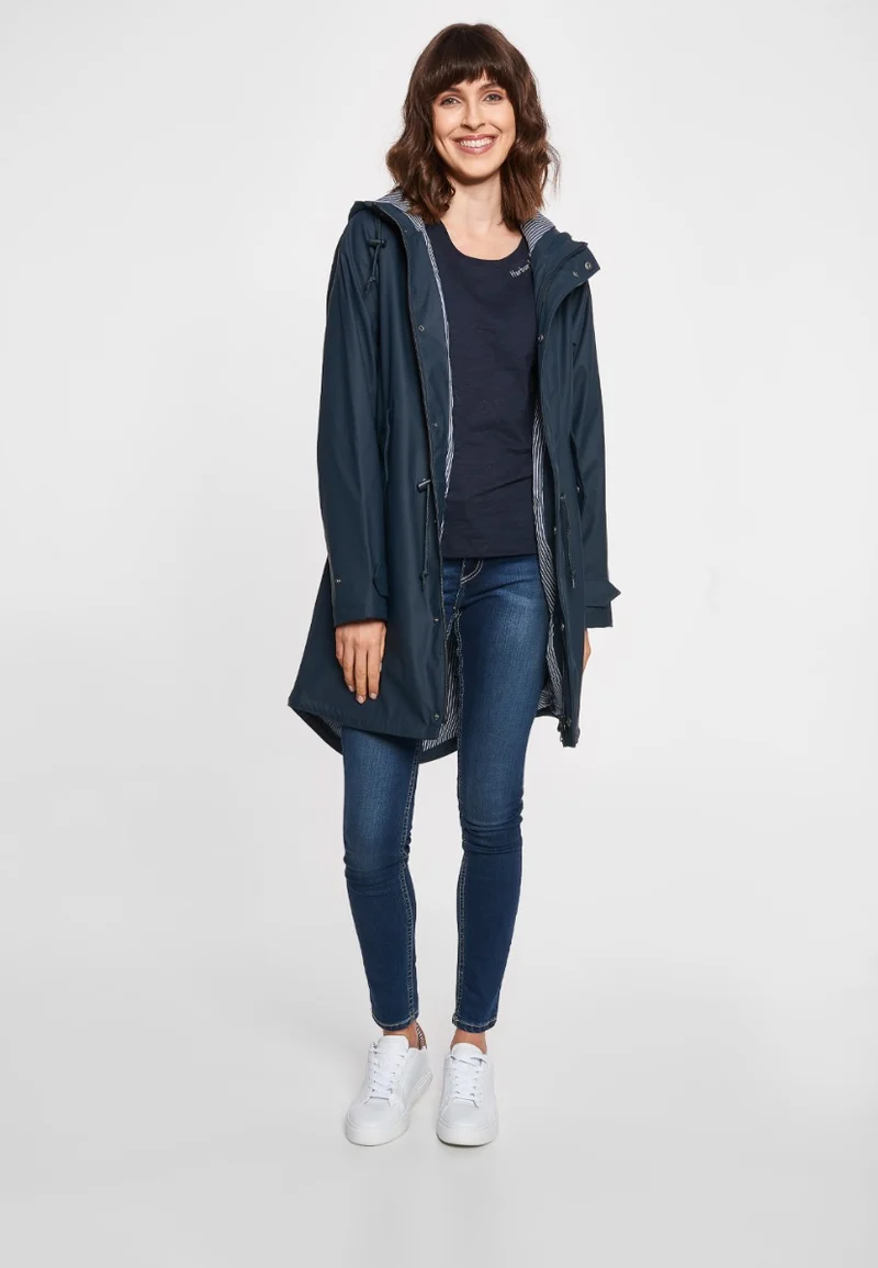 Derbe Regenjas Traveby Friese Fisher Dames Navy