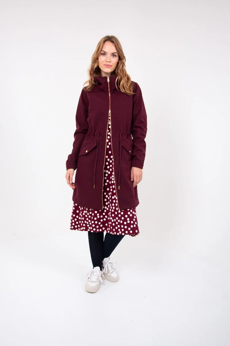 Danefae Softshell Regenjas Dames Bordeaux Marianne laatste maat XS