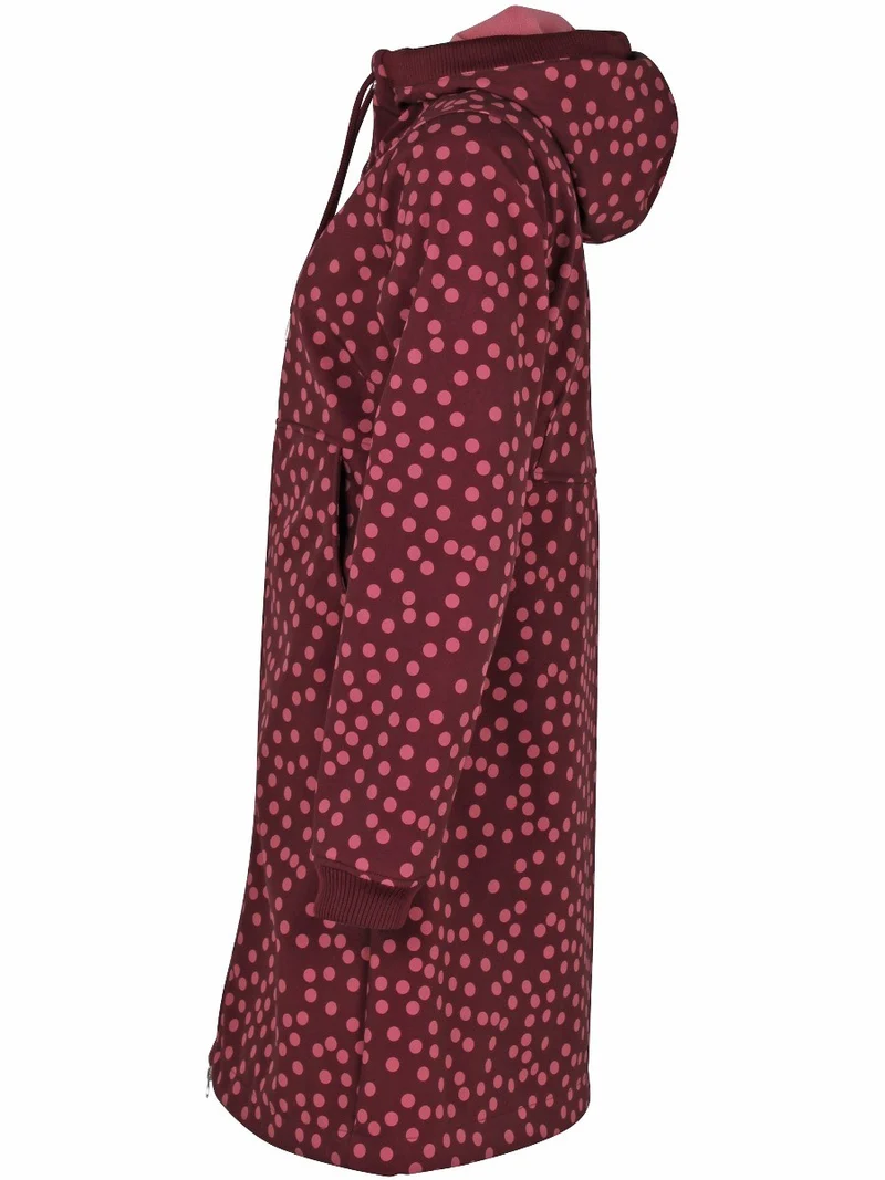 Danefae Softshell Regenjas Dames Bordeaux Stip Line