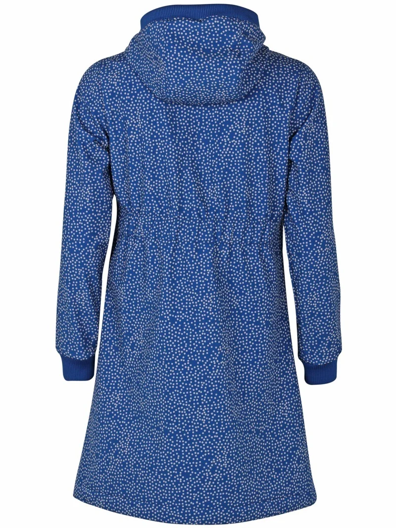 Danefae Sofshell Regenjas Dames Blauw Wit Stip Jane laatste maat XS