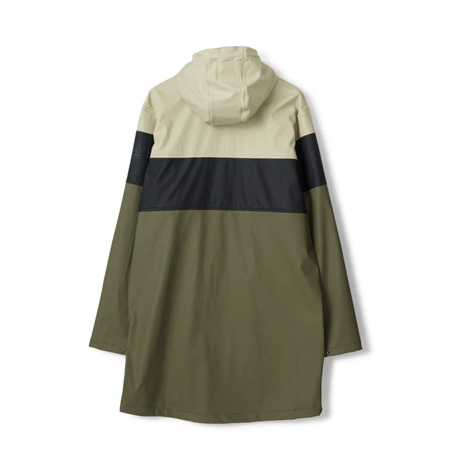 Tretorn Regenjas Zand / Zwart / Groen Wings Eco *Laatste maten XXS en XS*