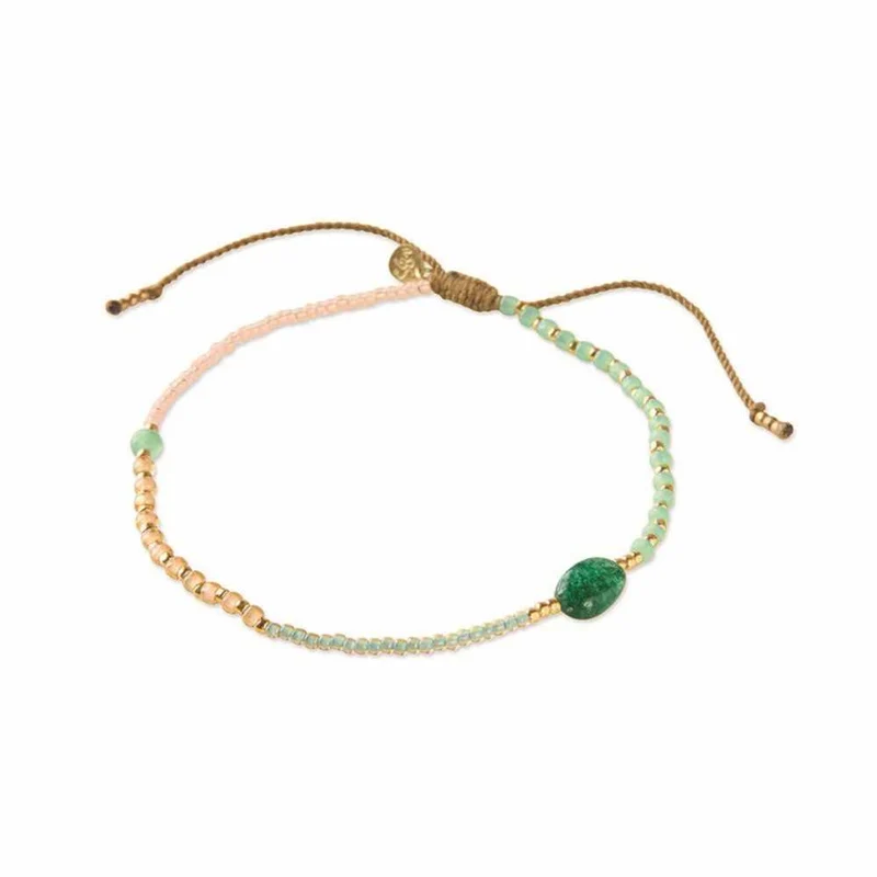 Náramek na nohu Liberation - Aventurine