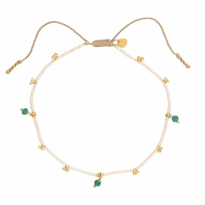 Náramek na nohu Spice - Aventurine