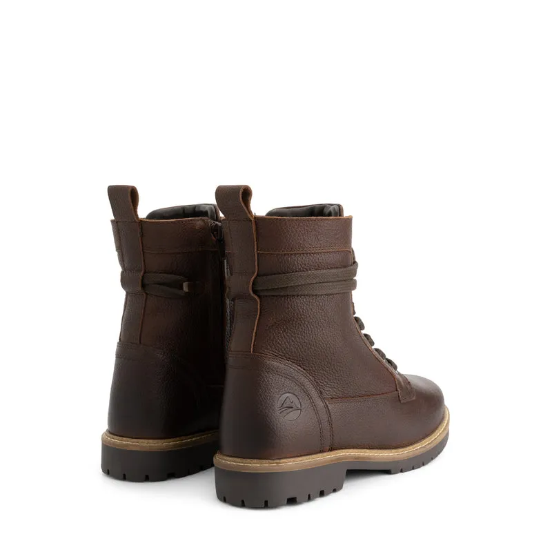 Kongsmark Damen - Schnürboots - Wolle gefüttert - Braun