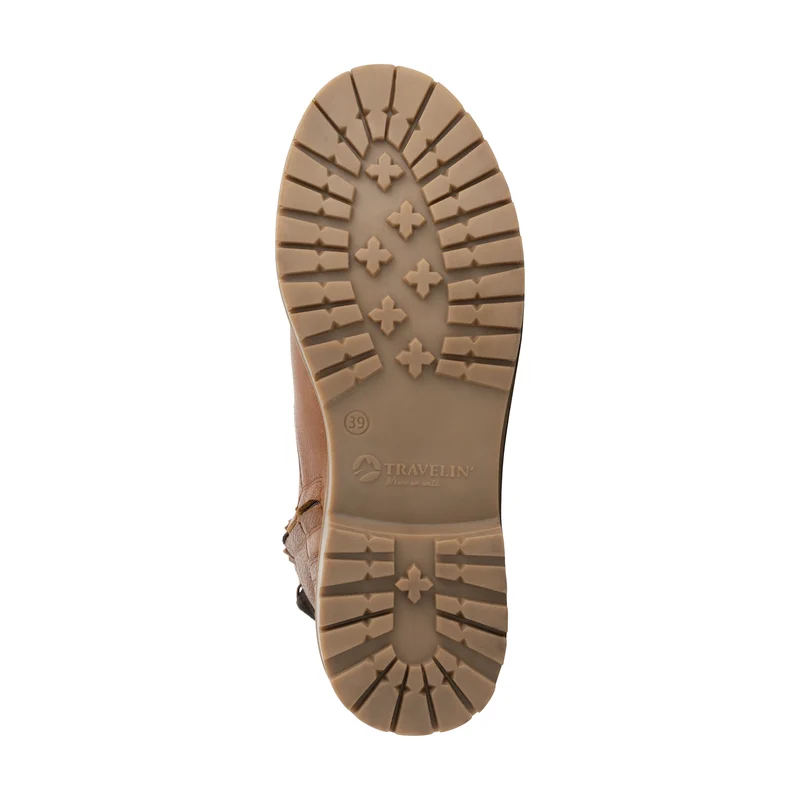 Kongsmark Damen - Schnürboots - Wolle gefüttert - Cognac