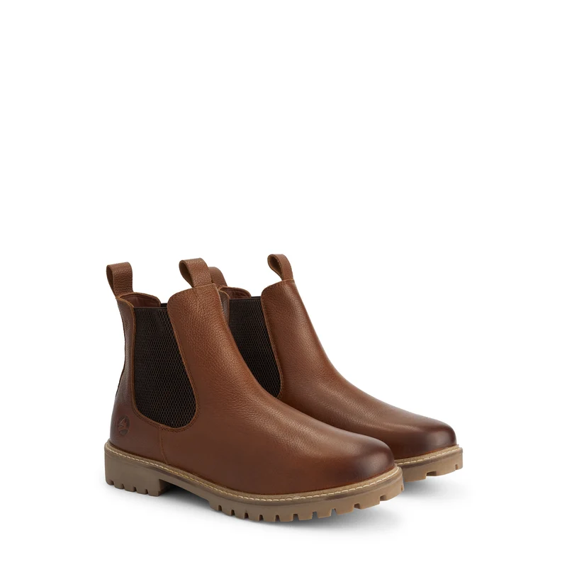 Sirdal Herren - Chelsea boots - Wolle gefüttert - Cognac