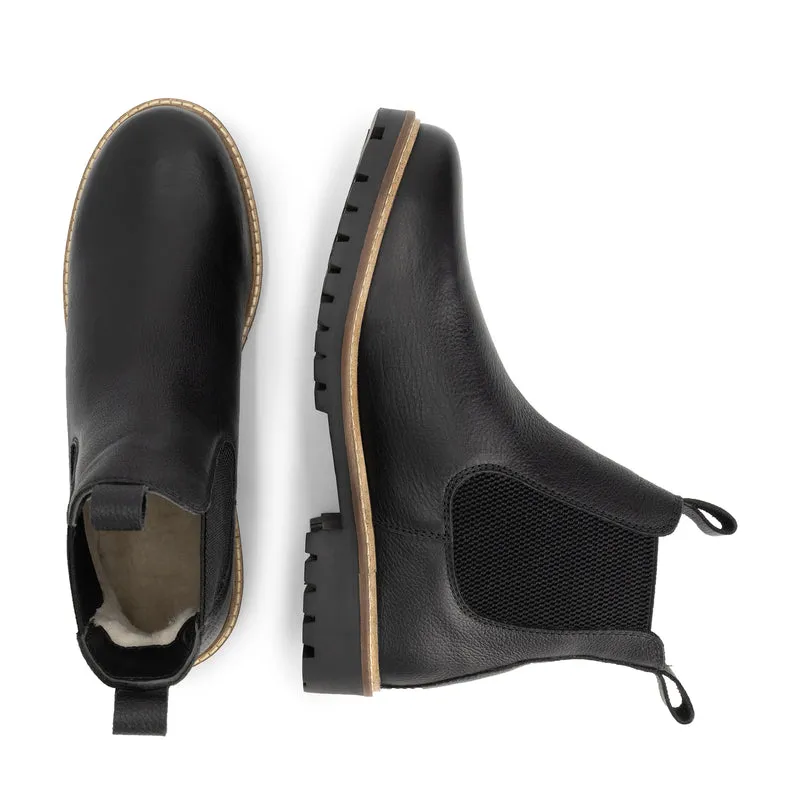 Sirdal Herren - Chelsea boots - Wolle gefüttert - Schwarz