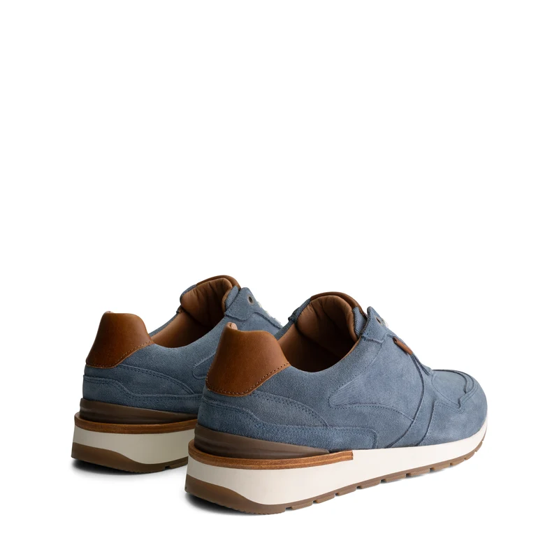 Newberry Herren - Sneaker - Canvas und Wildleder - Blau