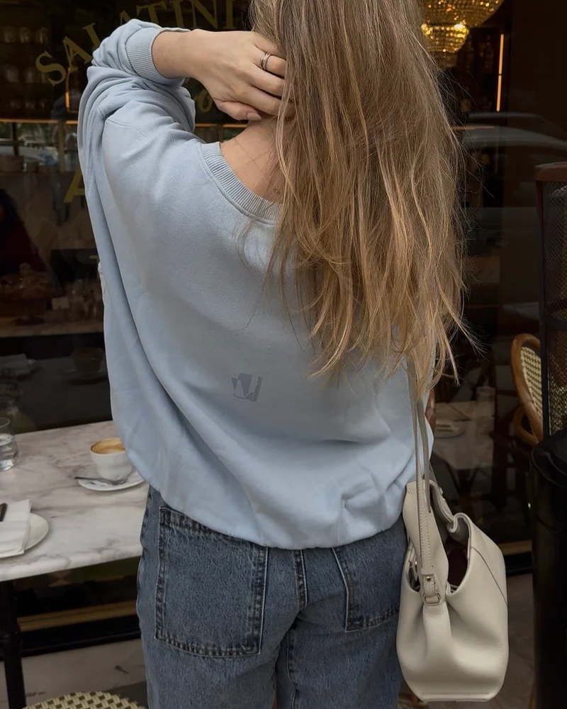 Sweater vintage in light blue