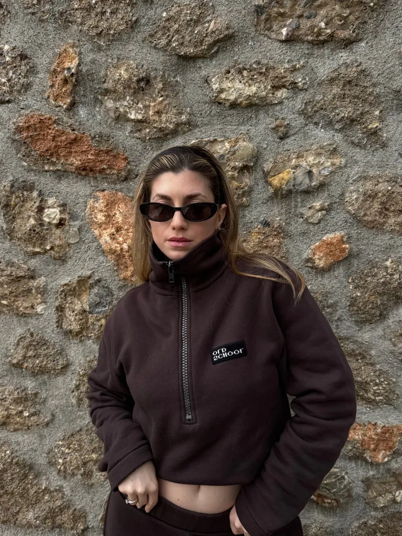 Sweater old school in espresso
