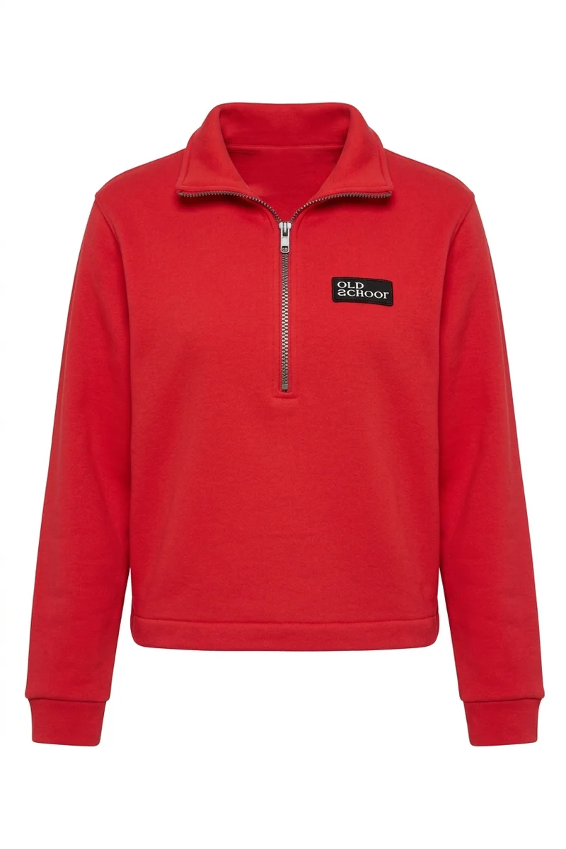 Sweater old school in strong red