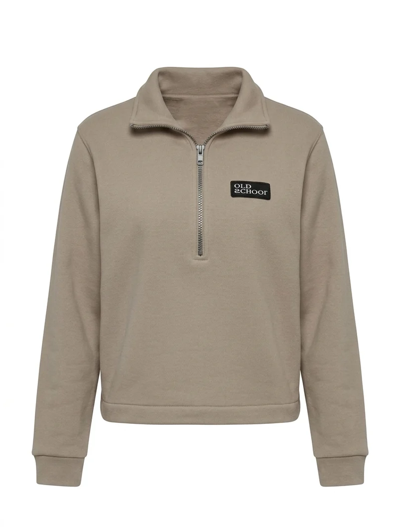 Sweater old school in noisette