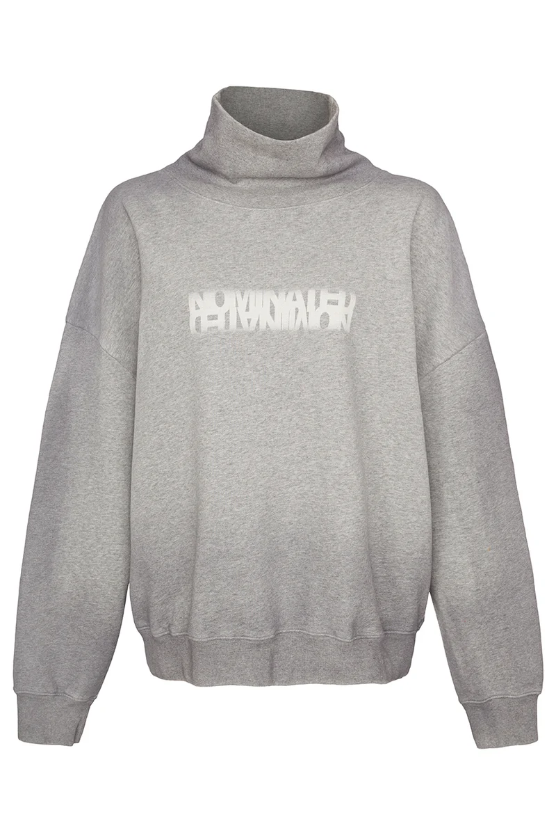 Sweater melange in grey melange