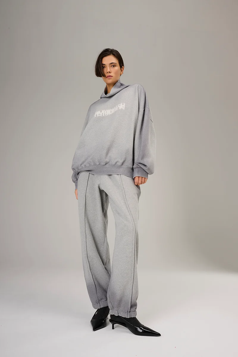Sweater melange in grey melange
