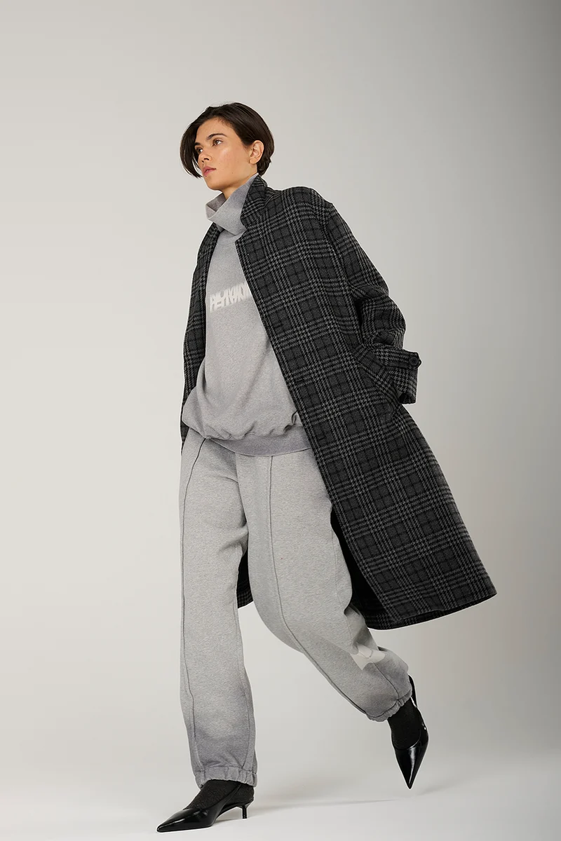 Sweater melange in grey melange