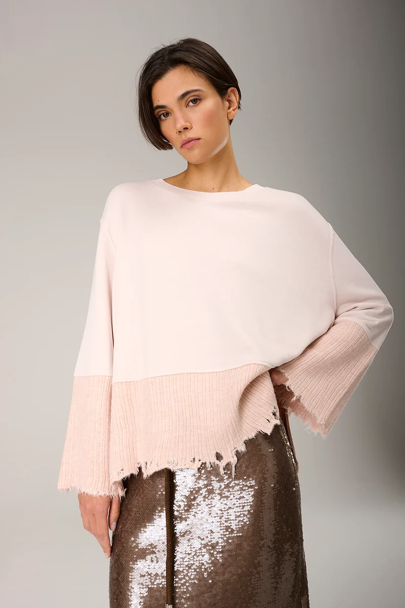 Sweater Open Knit in cream