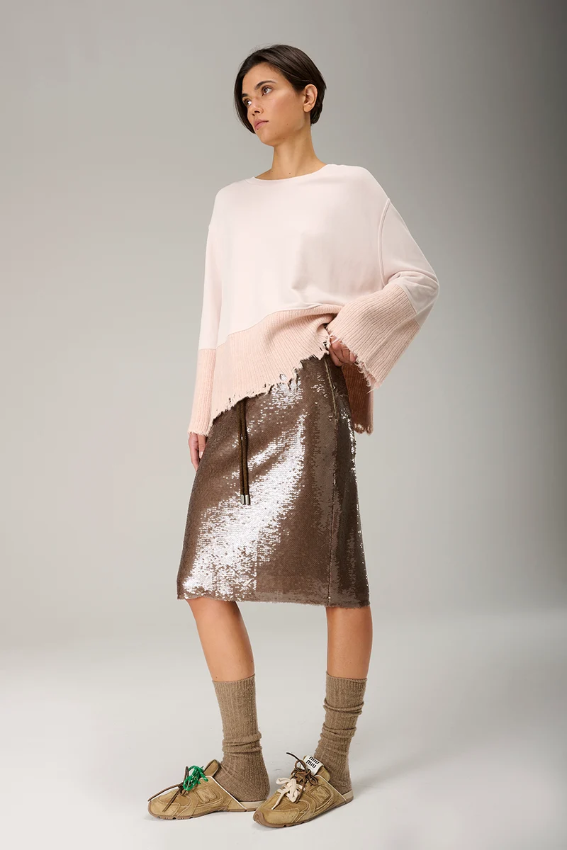 Sweater Open Knit in cream