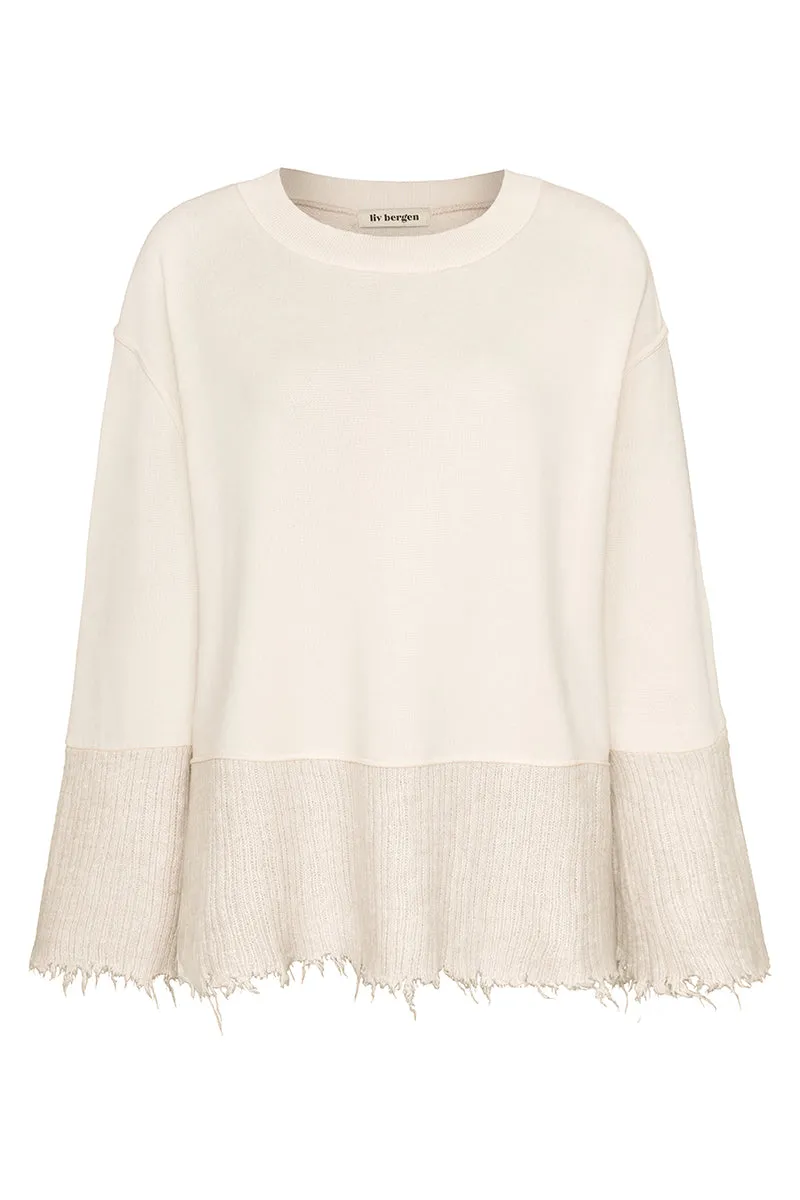 Sweater Open Knit in tofu