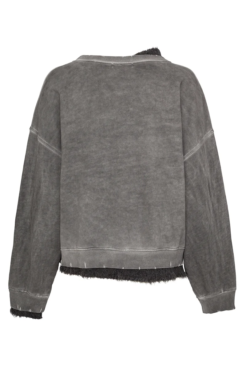 Sweater asymetric in espresso