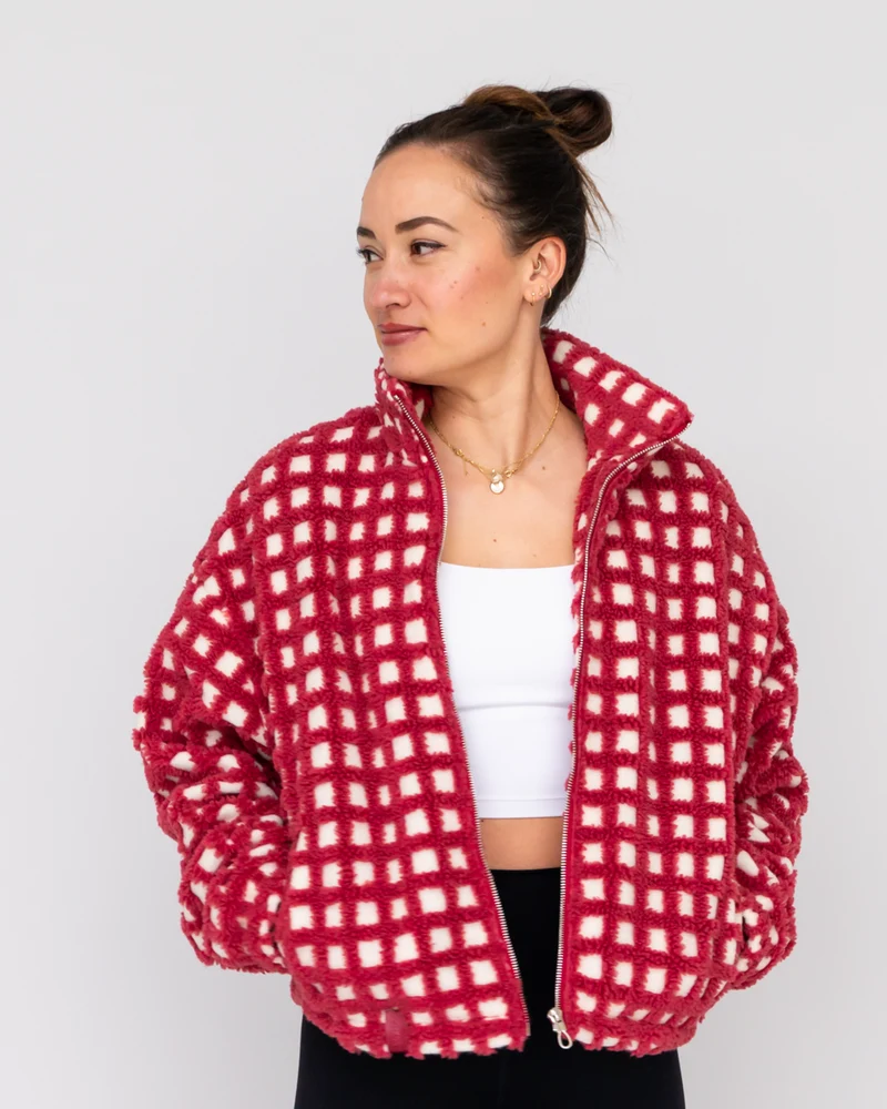 Teddy Übergangsjacke (Cropped)