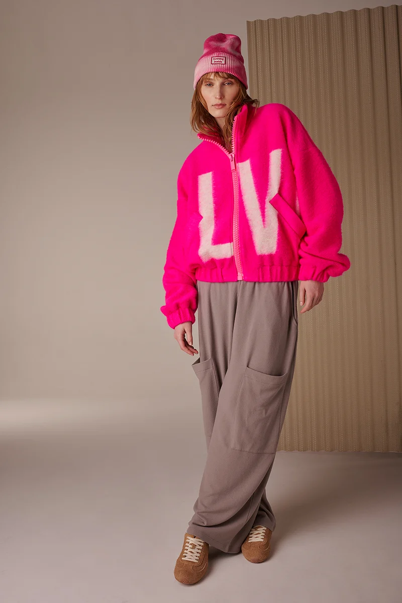 Jacke LVBRGN in bordeaux/ creme