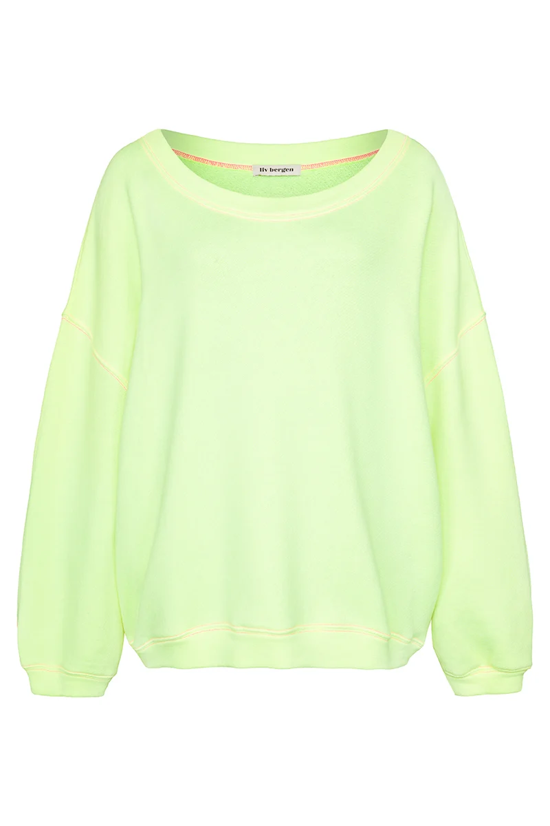 Sweater Dreaming in neon yellow