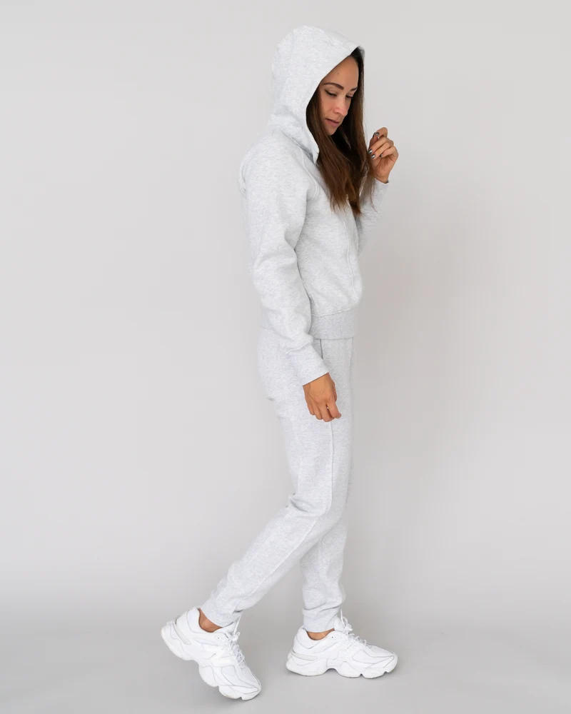 Cotton Cropped Zip Jacke