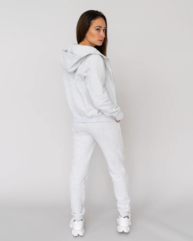Cotton Cropped Zip Jacke