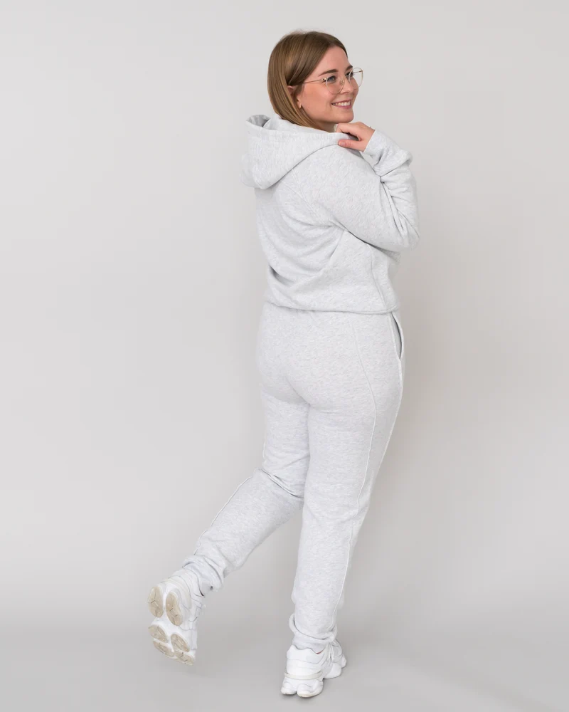 Cotton Cropped Zip Jacke