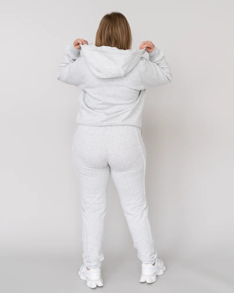Cotton Cropped Zip Jacke