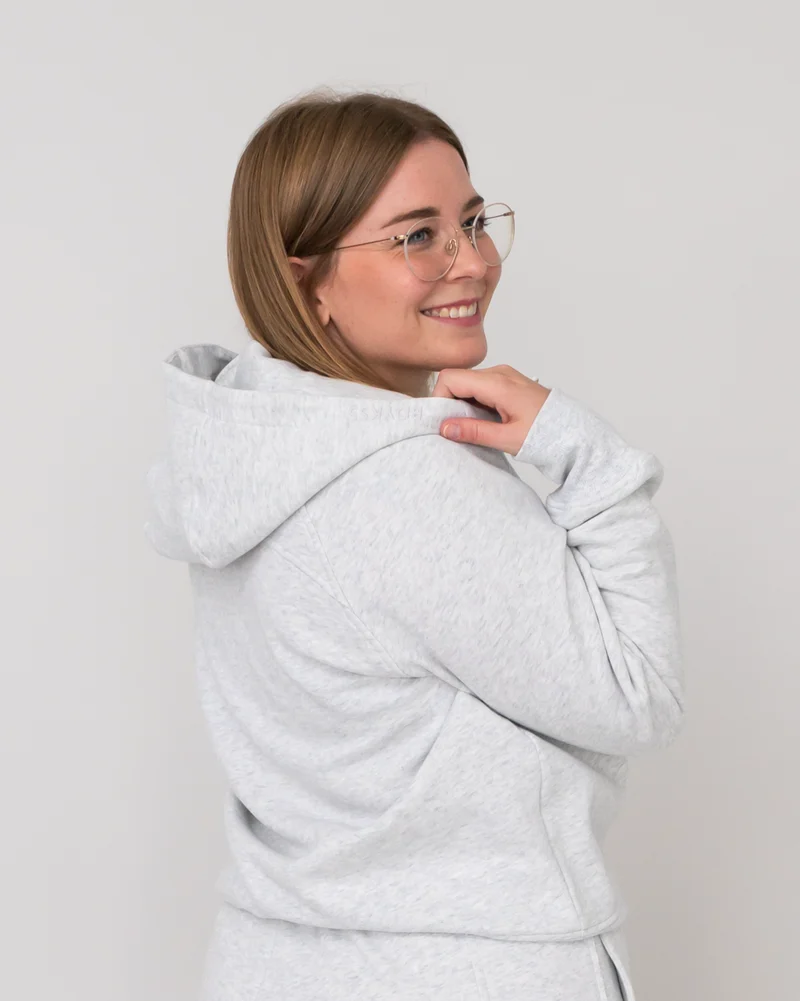 Cotton Cropped Zip Jacke