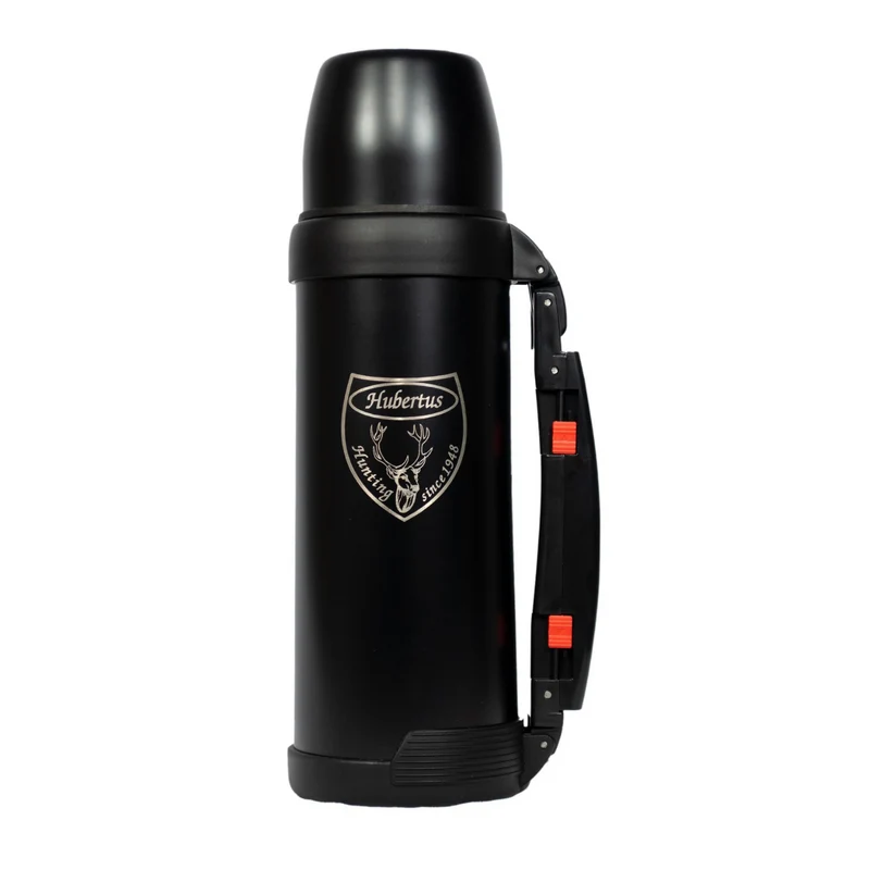 HUBERTUS Isolierkanne Thermosflasche schwarz 1 Liter Flasche