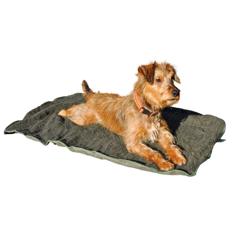 HUBERTUS Outdoor ISO Hundebett 100x70cm oliv Thermo Unterlage