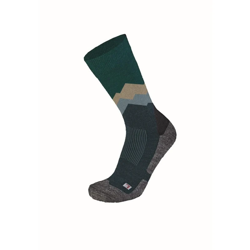 wapiti® TREK S02 Merino Mountain View 4532 Merino Wandersocke Trekkingsocke