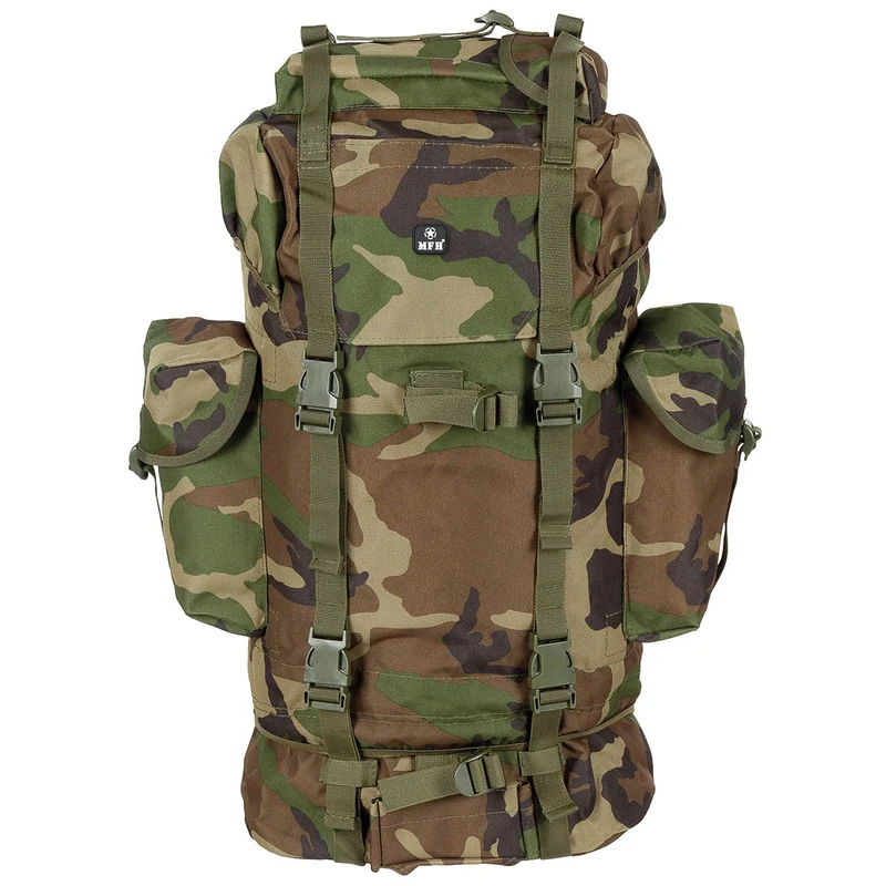 MFH® BW Kampfrucksack woodland 65 Liter Rucksack m. Alu-Aussteifung