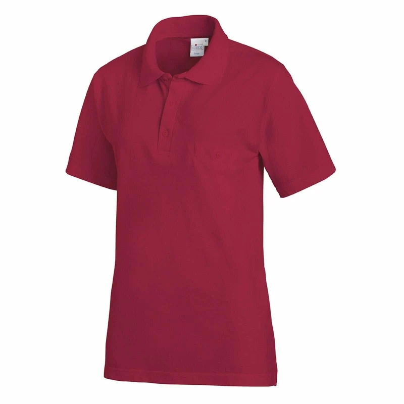 LEIBER Polo Shirt 08/241 Poloshirt 1/2 Arm Fb. beere Gastro Medizin Catering