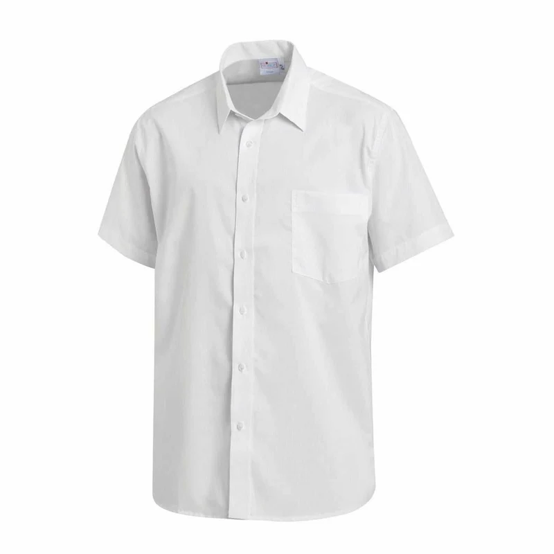 LEIBER Herrenhemd 12/1238 1/2 Arm Hemd weiß Kurzarmhemd Medizin Gastro Pflege