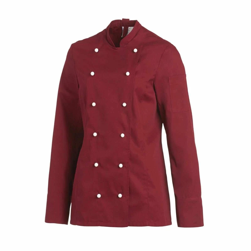 LEIBER Damen Kochjacke 08/2518 Küchenjacke Fb. bordeaux Damenjacke