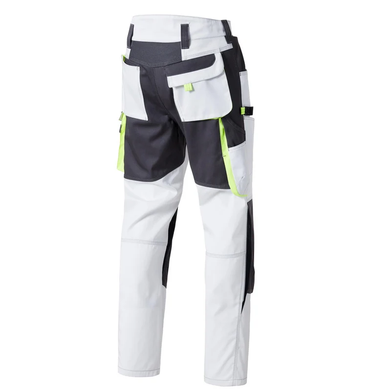 Pionier Workwear TOOLS Bundhose W0 30016 Berufshose weiß / dunkelgrau