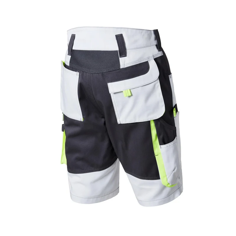 Pionier Workwear TOOLS Bermuda W0 32016 Berufshose Shorts weiß / dunkelgrau