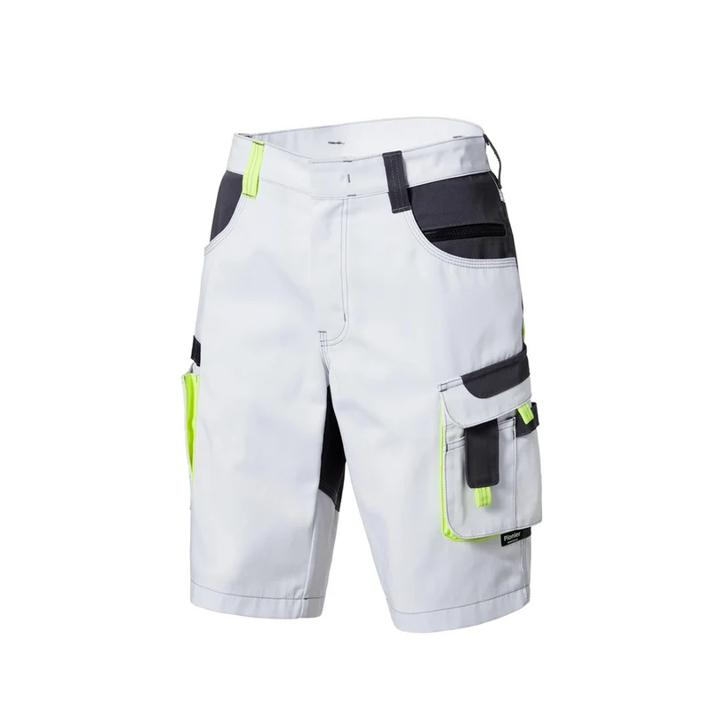 Pionier Workwear TOOLS Bermuda W0 32016 Berufshose Shorts weiß / dunkelgrau